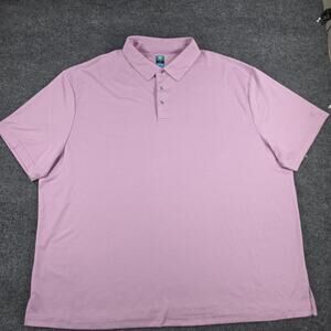 Pro Tour Coolplay Men's 4XL Golf Polo Shirt Pink Geometric Performance